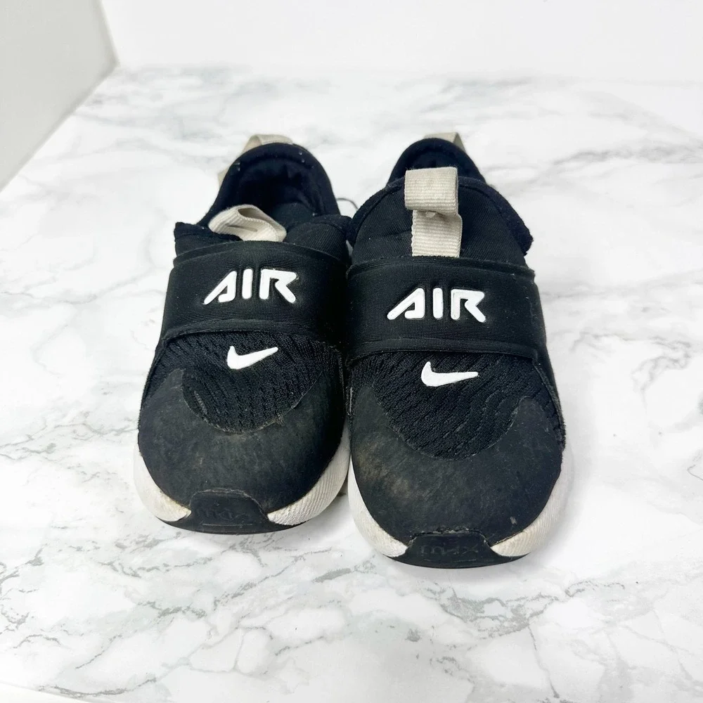 Nike Air Max 270 Extreme Kids 9C Black White Good Slip On Athletic Sneaker